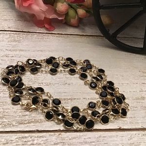Black Crystal Necklace